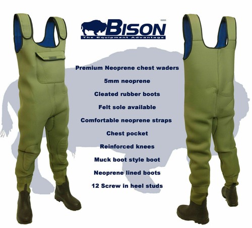 Neoprene chest waders bison - waders,,