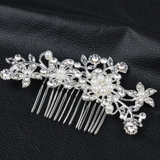 Bride Rhinestone Pearl Hair