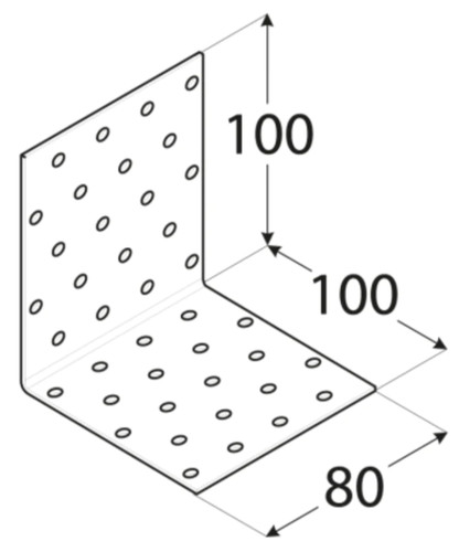 Heavy duty galvanised angle - duty,