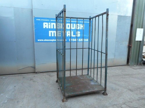 Used steel tall cage post - steel,