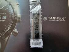 New TAG Heuer FC6266 black leather watch strap Carrera monza 20mm CV CAR CAS WAR