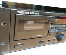 Tascam 202MKIII Stereo Cassette Deck Tape Recorder w/ Power Cord Japan Tested