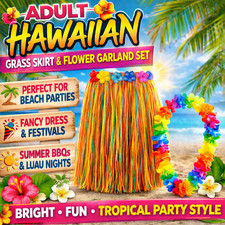 Adult Hawaiian Grass Skirt &