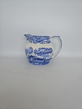 Spode Copeland Large Jug 1 Pint Blue Italian England