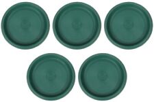 5x Green Plant Pot Saucer