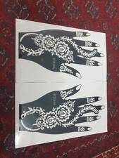 India/Arabic Henna Tattoo Mehndi Stencils Hand Foot Body Art Stickers UK