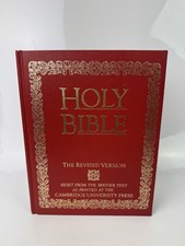 THE HOLY BIBLE The Revised Version Old & New Testaments  modern leather & gilt