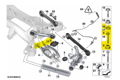 Genuine bmw rear suspension - genuine,