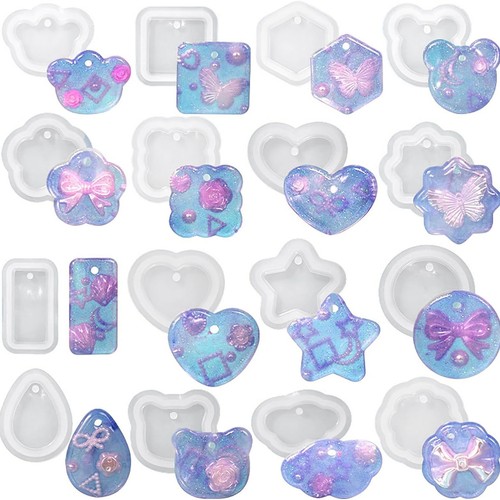 Pcs silicone resin molds - 16,