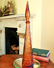 Empoli glass genie bottle