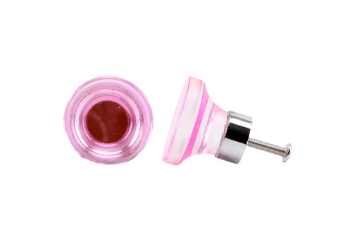 Pink acrylic drawer pulls - acrylic,