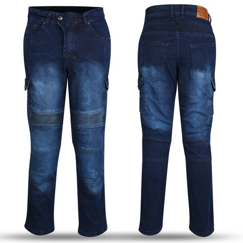 Men motorbike blue denim - men’s,