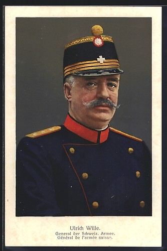 Postcard ulrich wille general - postcard,
