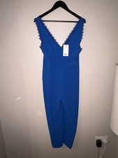 Crep Cobalt Blue Lace Trim