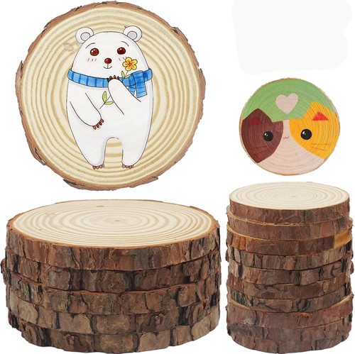 Wooden slices 10cm wood log - 5-10cm,