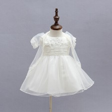 Sale Beaded Christening Gown Lace Baptism Dress Embroidery Dress Cape Bonnet