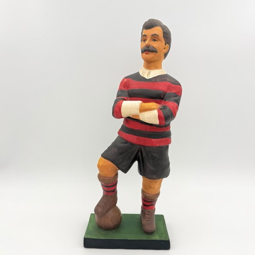 Vintage footballer statue - footballer,