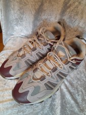 Adidas Torsion Super Adventure UK 11 Men's Beige/ Maroon Retro Gorpcore Trainers