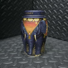 Williamson Tea Caddy Blue & Gold Elephant Tin