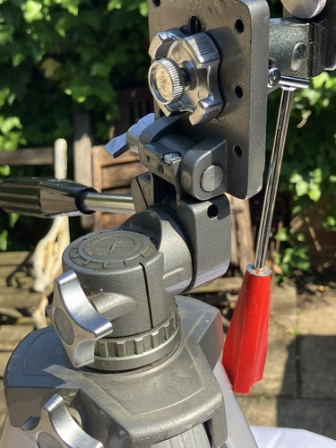 Velbon tripod with 3 - velbon,