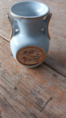 Japanese chokin vase - bird, &