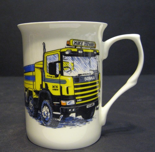 Mug scania yellow blue - mug, yellow/
