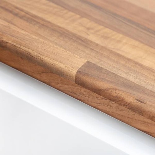 Walnut block laminate worktop - walnut,