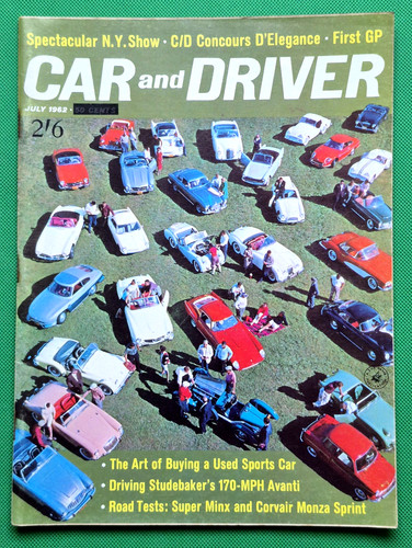 Car driver july 1962 - 1962, lotus