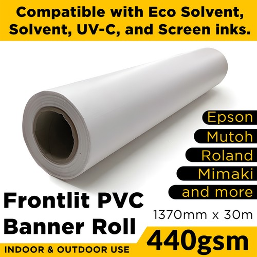 Pvc 440gsm banner 1370 30m - banner, x
