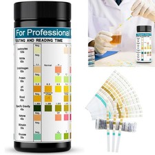 100Pcs Urinalysis Urine Test Strips 10 Parameters Ketone Nitrite Glucose PH Test
