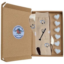 Horse Riding Equipment Boots & Crops Ladies Boot Socks & Wax Melts Gift Set