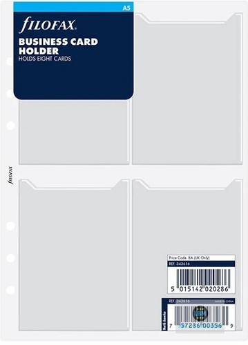 Filofax size business card - filofax, a5