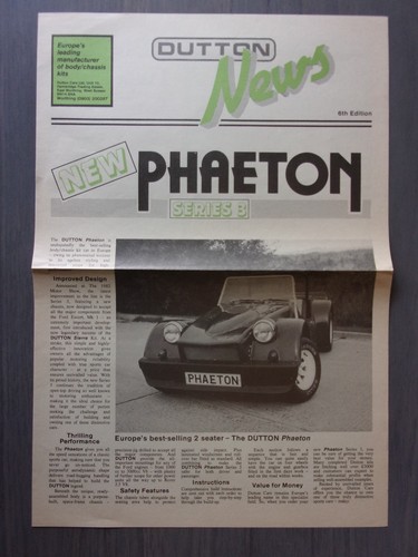 Dutton kit cars - kit, orig