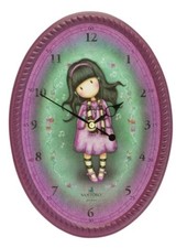 Santoro Gorjuss 12" Tall Wall Clock - Little Song - 605GJ04 