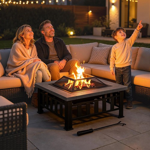 Fire pit heater - fire, enclosure