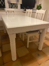Farmhouse Solid Table And 4