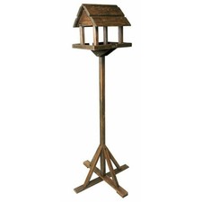 TRADITIONAL DELUXE BIRD FEEDING TABLE SEED PEANUT WOODEN BIRD TABLES