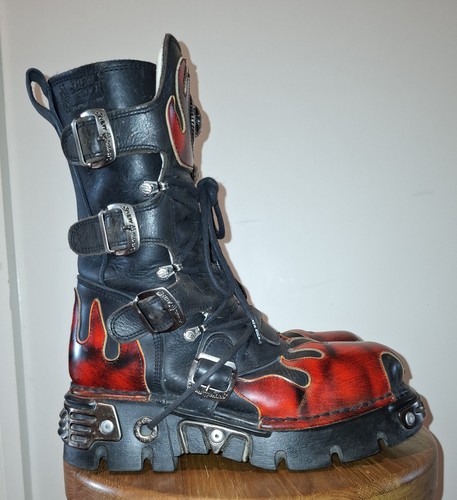 Newrock reactor black leather - newrock reactor,