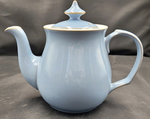 Denby blue linen - teapot, 14cm