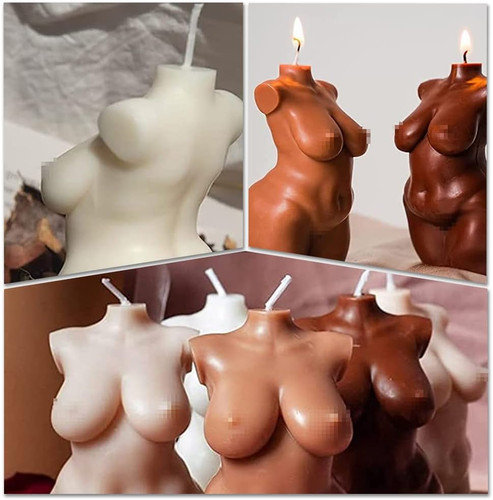 Woman silicone candle mould - woman,