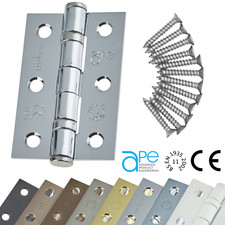 Door Hinges Ball Bearing Fire Doors 3 inch 75mm Internal WITH SCREWS