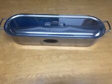 Kitchen Craft Stainless Steel Fish Poacher Kettle with Removable Rack and Lid