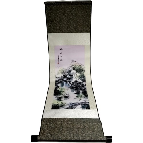 Chinese landscape art scroll - chinese,
