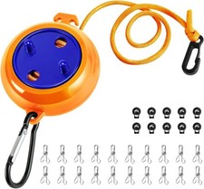 8M Portable Camping Retractable Clothes Line Clothes Airer for Holiday Outdoor