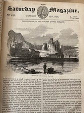 Antique Print 1839 - IRELAND - Carlingford  + Article
