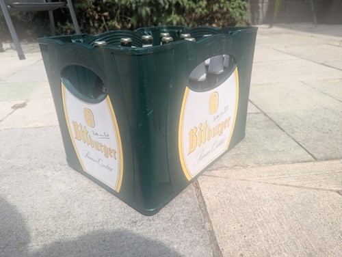 Bitburger empty german beer - german,
