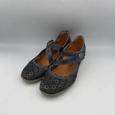 Loretta Blue Leather Mary Jane