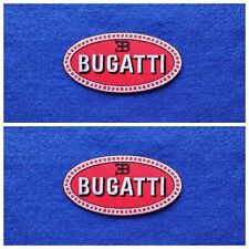 A Pair Of Motor Car Racing Patches Sew / Iron On Badges Bugatti