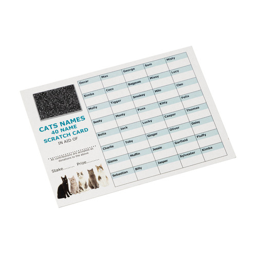 Cats names themed fundraising - names,