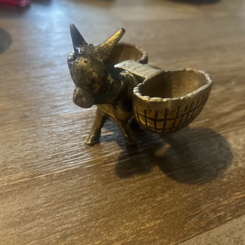 Old vintage brass - donkey, with